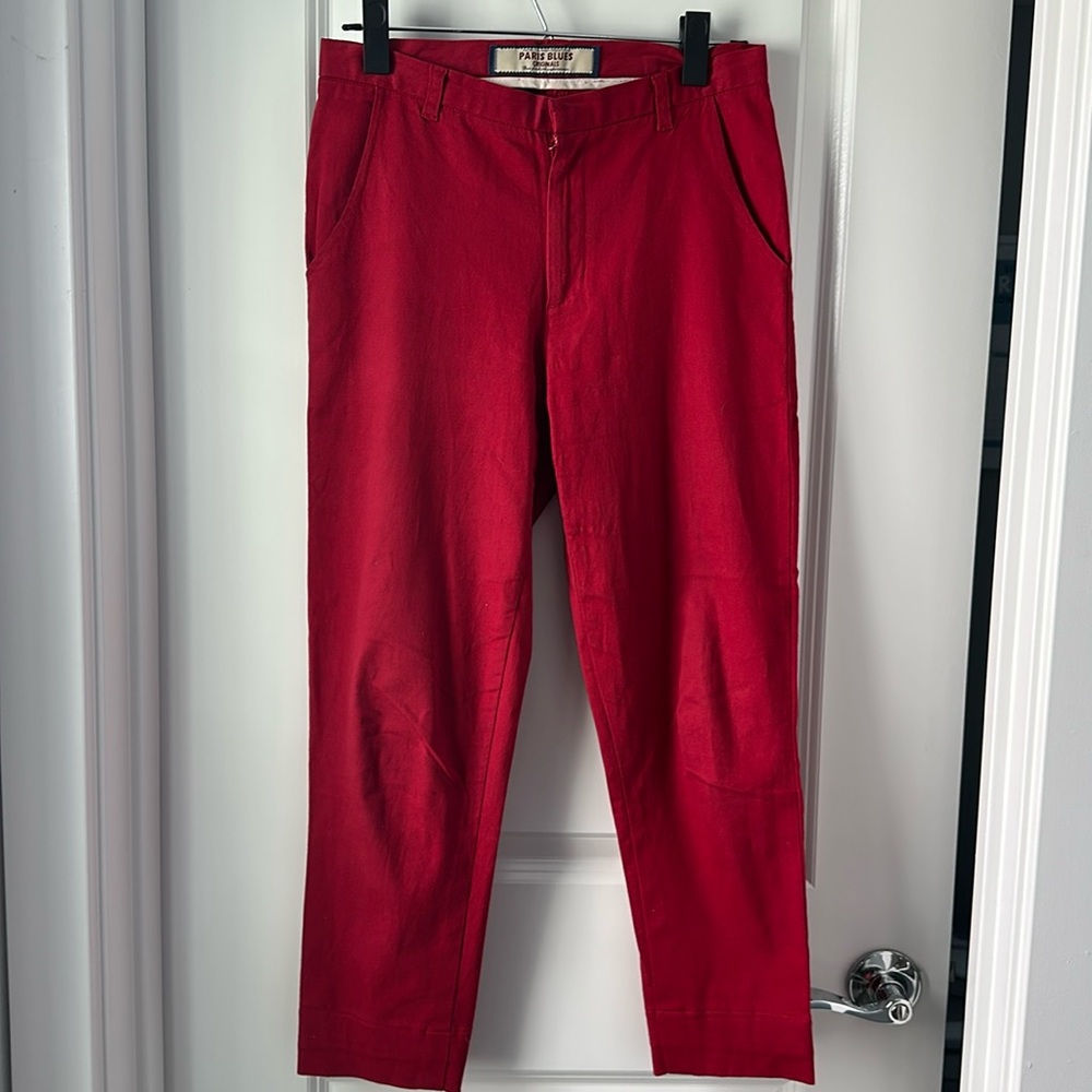 Paris Blues Red Pants Juniors Size 5